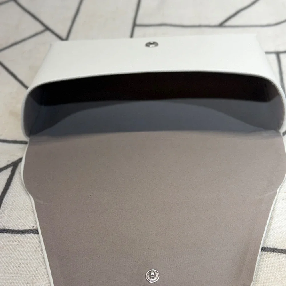 Michael Kors Sunglasses Case OS White Saffiano Hard‎ Shell Snap Closure